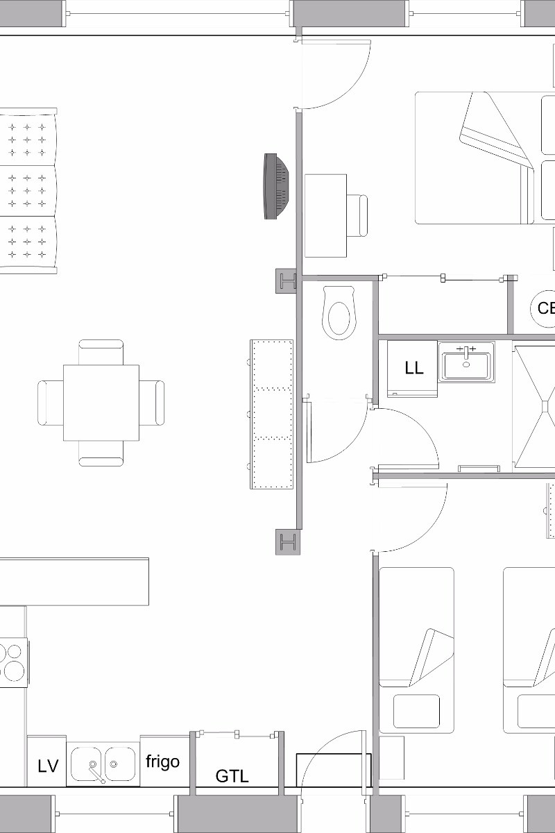 Plan de l'appartement
