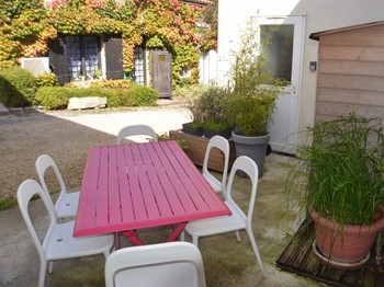 Terrasse - Maison Grise pour 5 personnes, proche plages, Meschers sur Gironde près de Royan