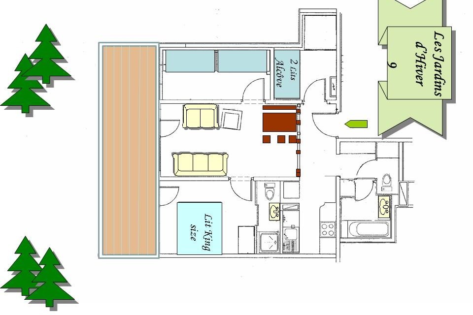 Plan de l'appartement