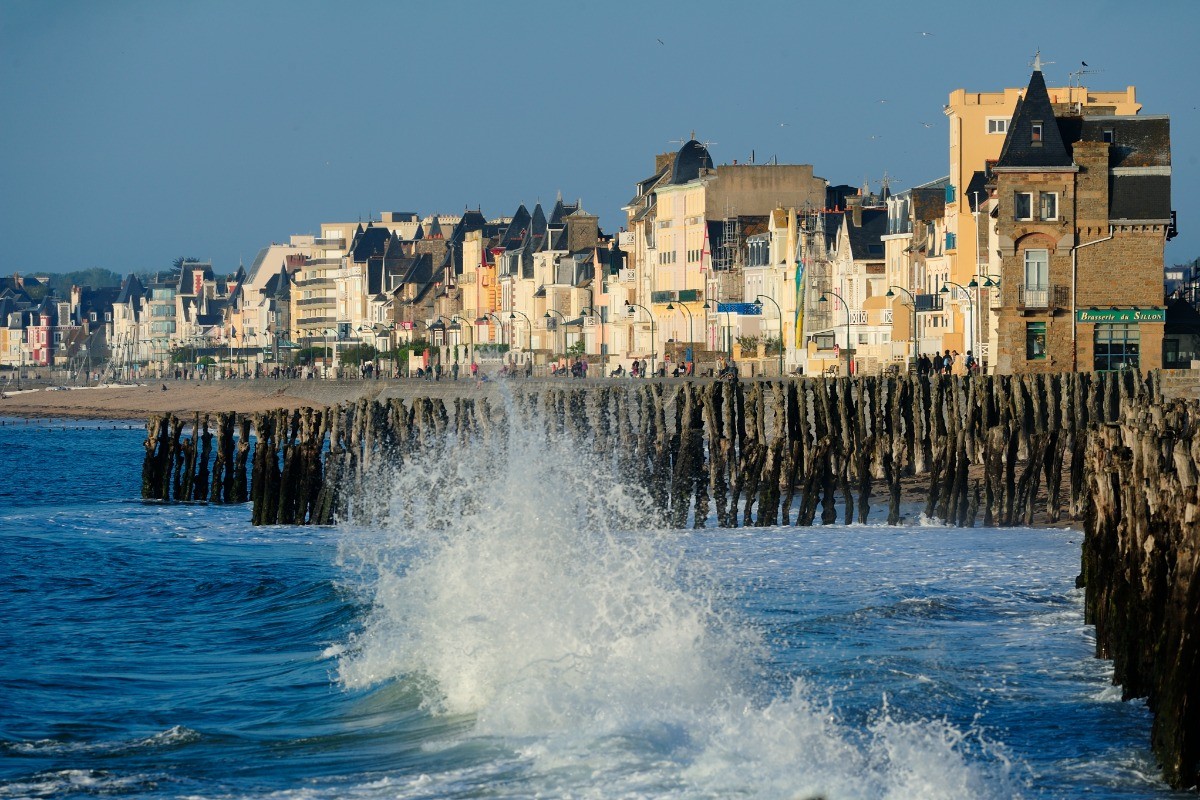 Plage du Sillon à Saint-Malo.
Crédits photos : CRTB LE-GAL-Yannick