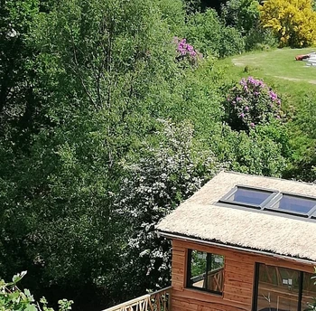 Extérieur de la cabane