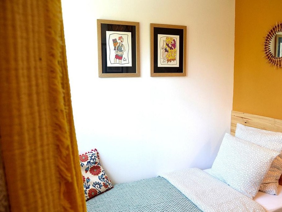 Couleurs matin - la tonnelle - Chambre 2 avec un lit en 90