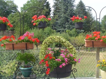 Jardin clos calme et très fleuri