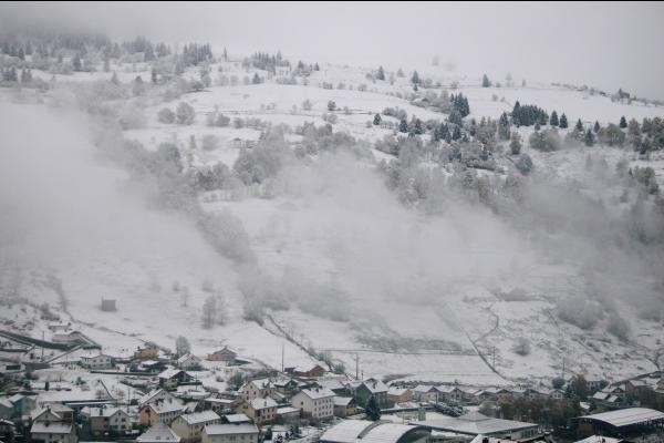 Vue en hiver - Apt Le Chalet Vert