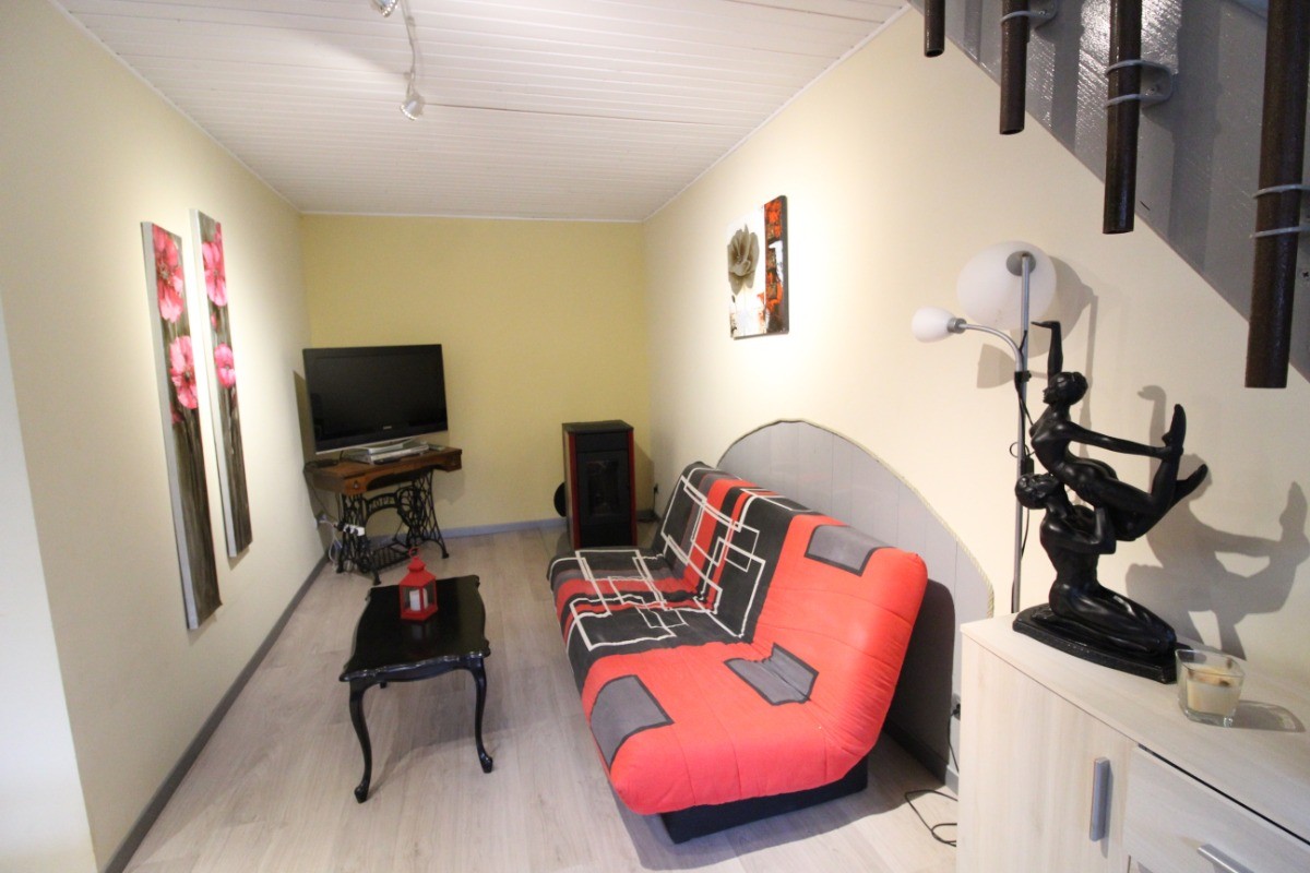 Espace salon pièce de vie - Gites de Ban Appartement Salamandre