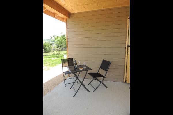 Chambres d'hôtes avec piscine dans le Parc naturel régional du Pilat - Terrasse privative