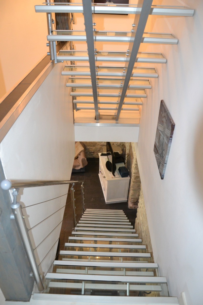 Escalier en verre