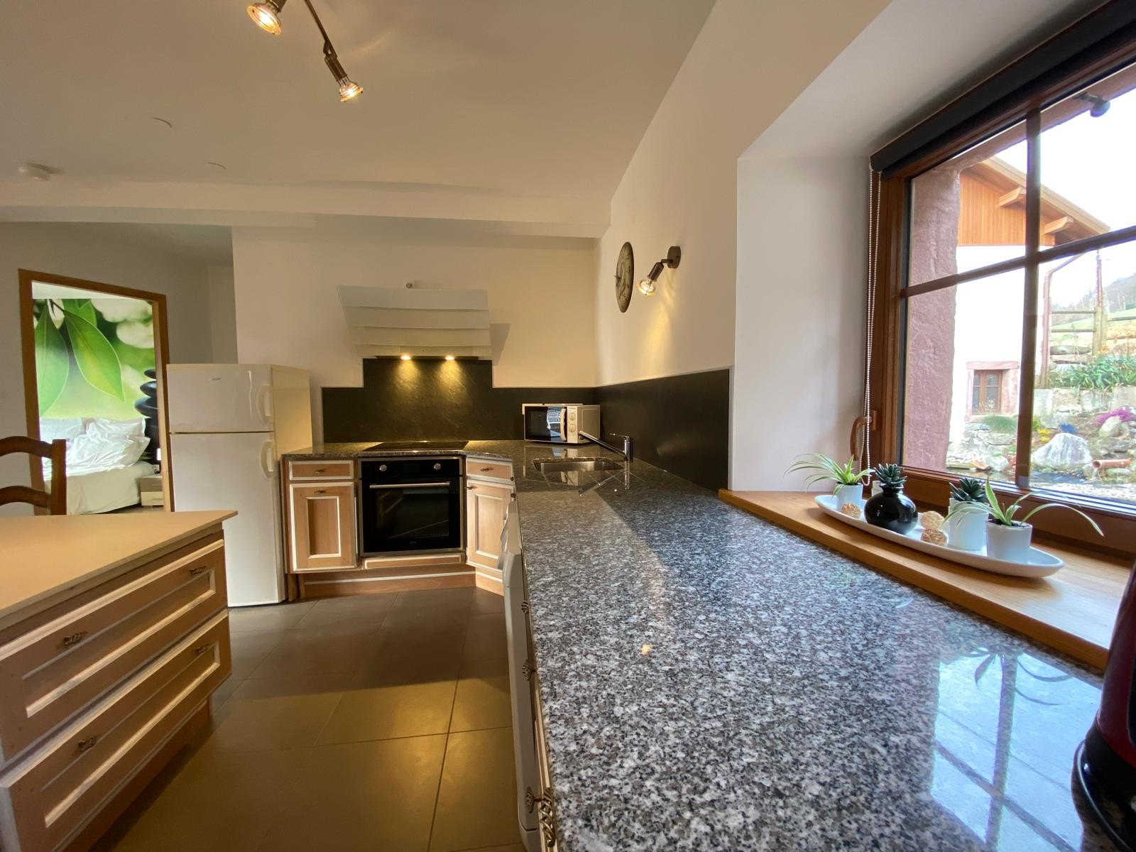 Cuisine spacieuse - Gîte La remise