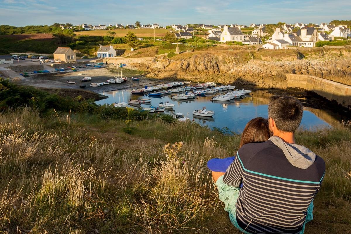 Le petit port de Pors Poulhan à Plozévet