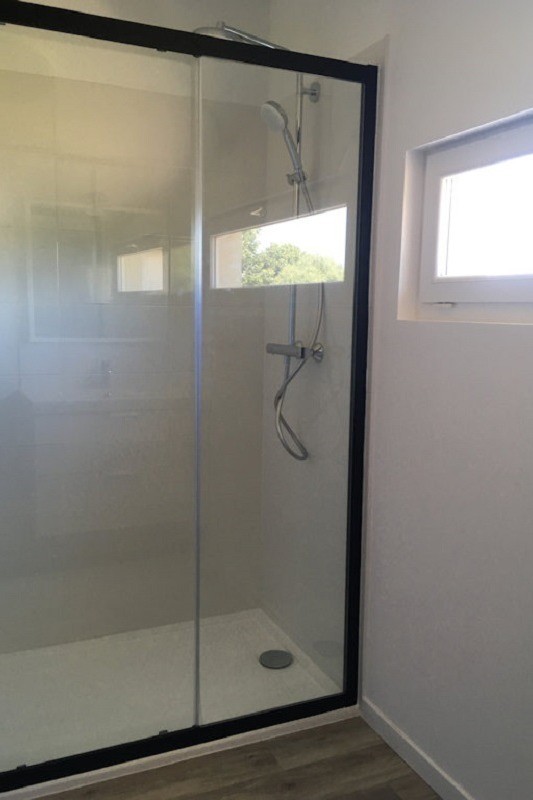 Douche italienne + lavabo avec vasque