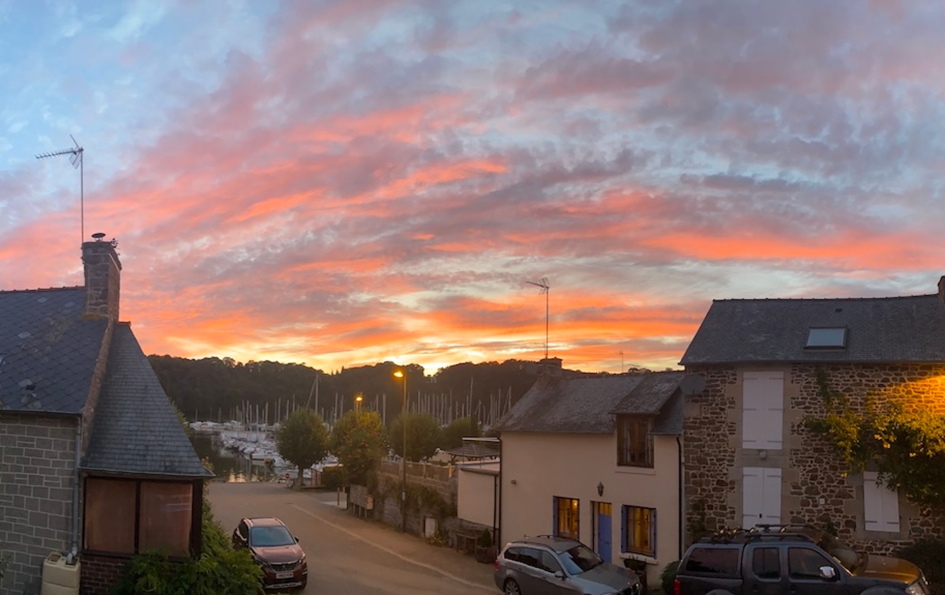 Sunset view from La Maison Rose