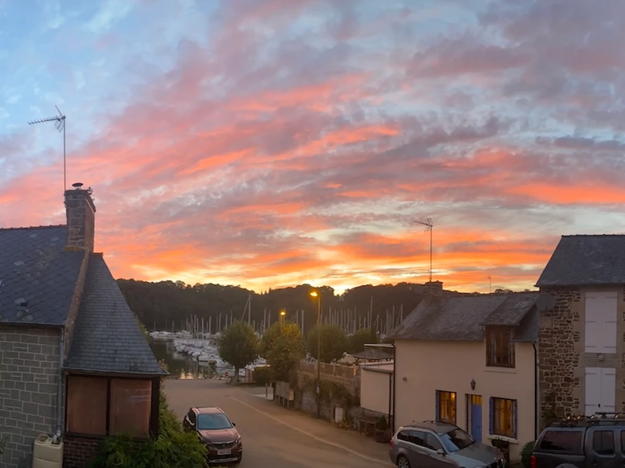 Sunset view from La Maison Rose