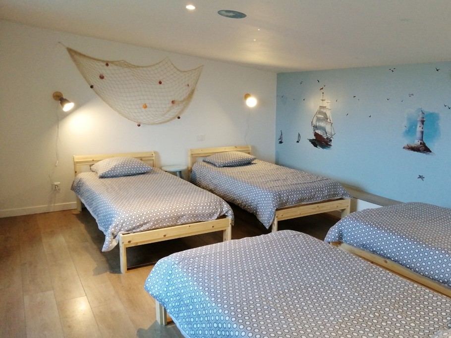 Dortoir x4 lits 1 personne