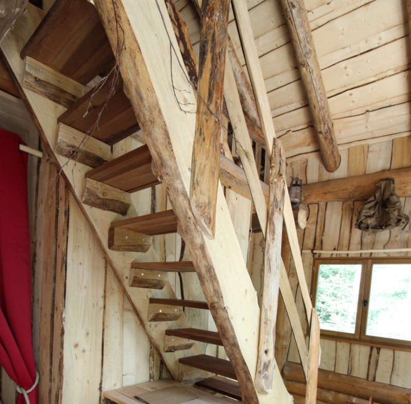 Fuste du Trappeur, Grand lit double - Les Cabanes du Lac de Pierre Percée