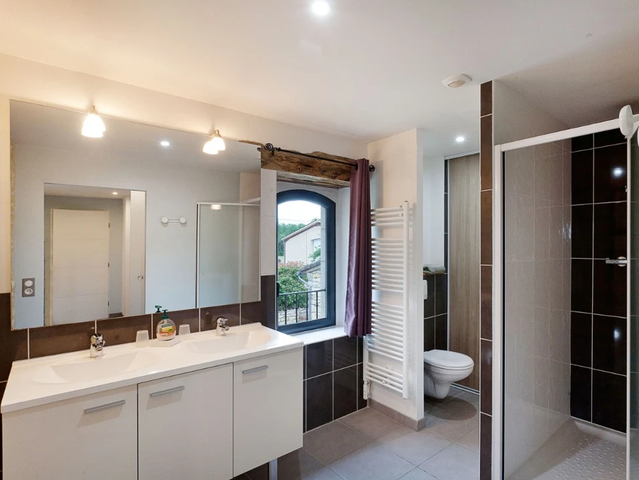 Chaque chambre a sa salle de douche privative