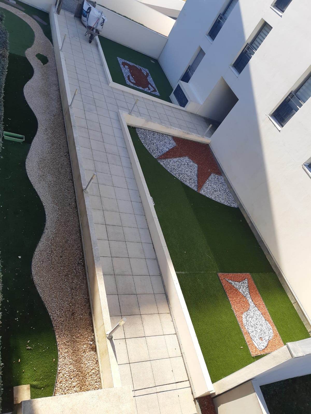 Entrance to the residence