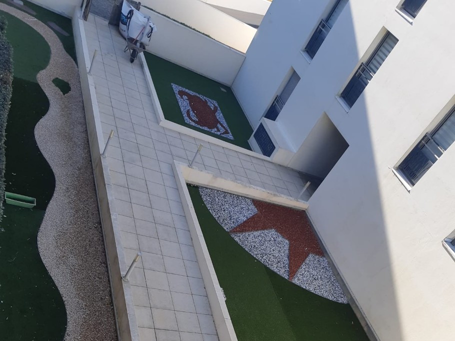 Entrance to the residence