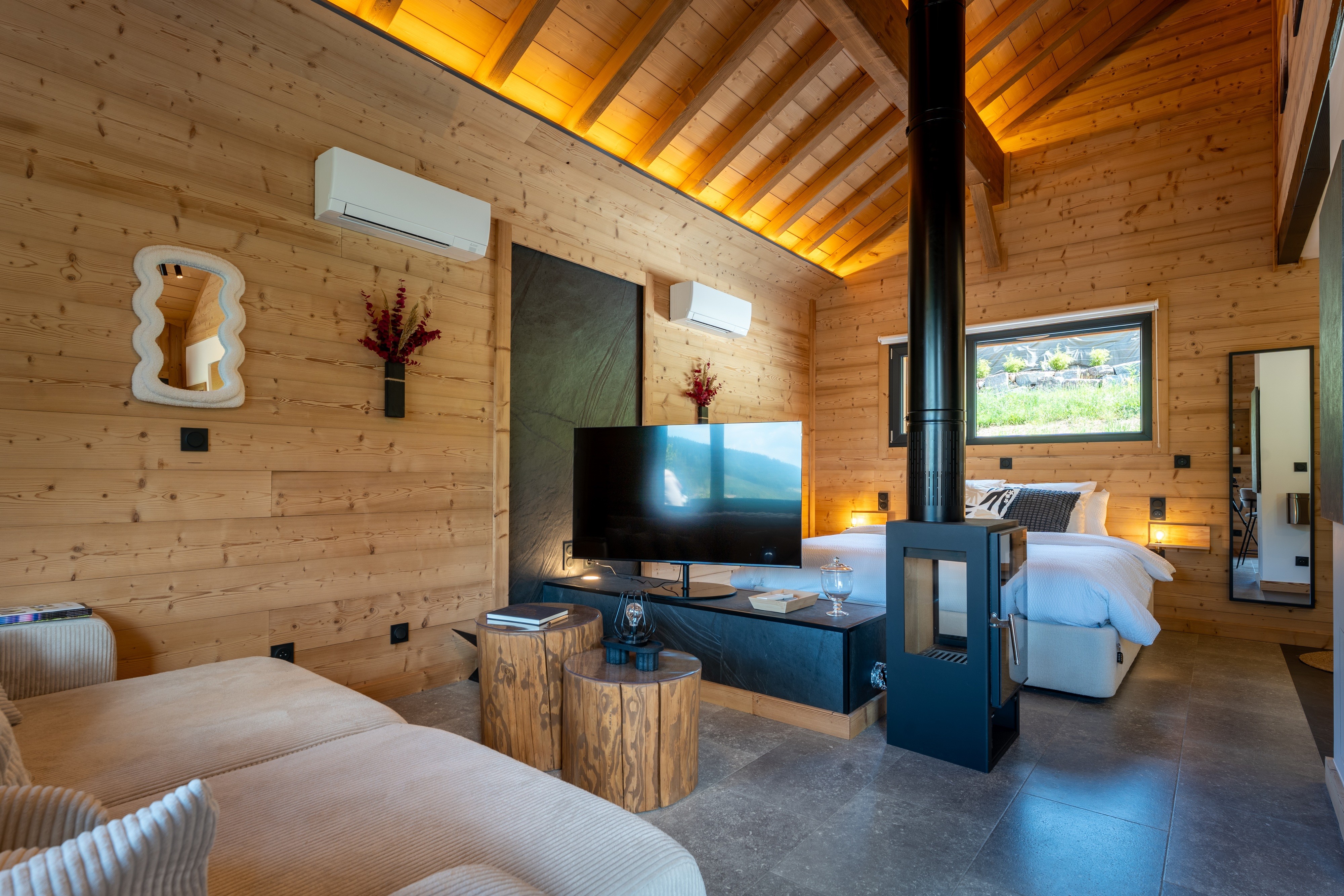 Living room - Rock And Wood, Epic Chalets