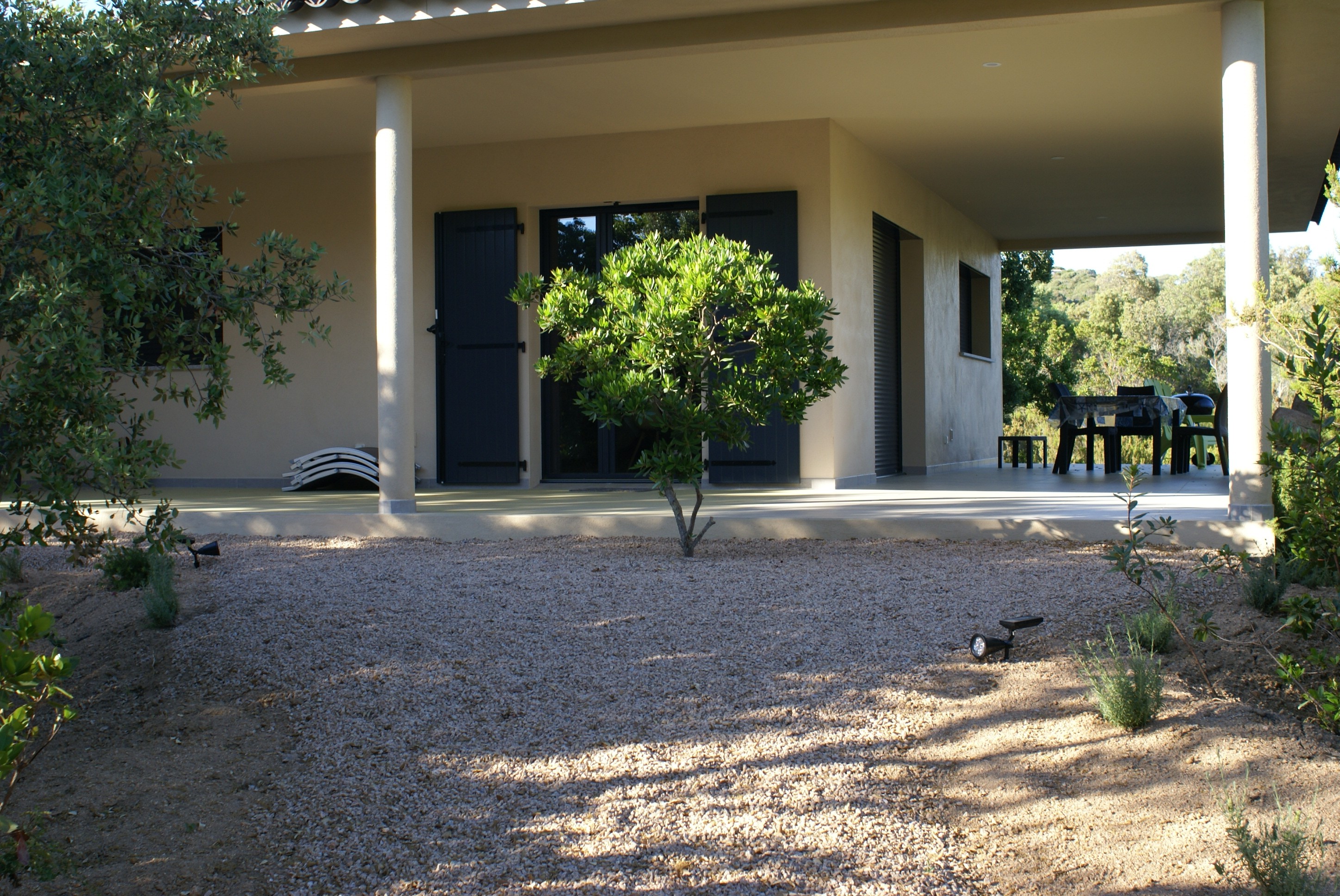 Car park and entrance