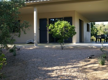 Car park and entrance