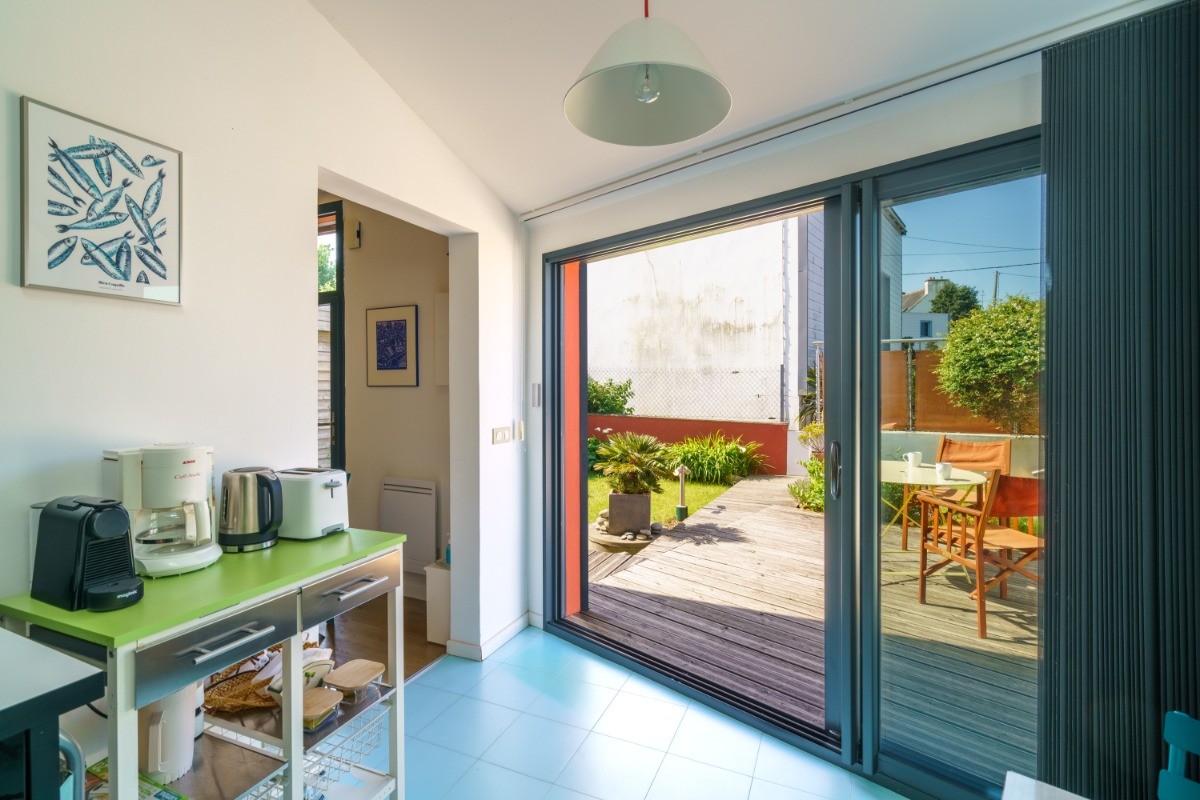 sortie vers la terrasse