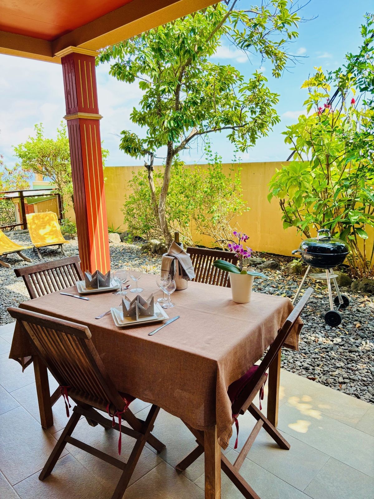 Terrasse jardinet