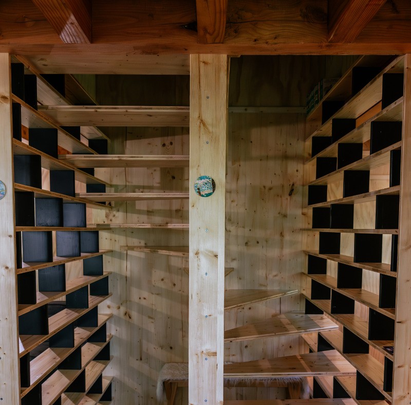 Escalier - Cabane Céleste