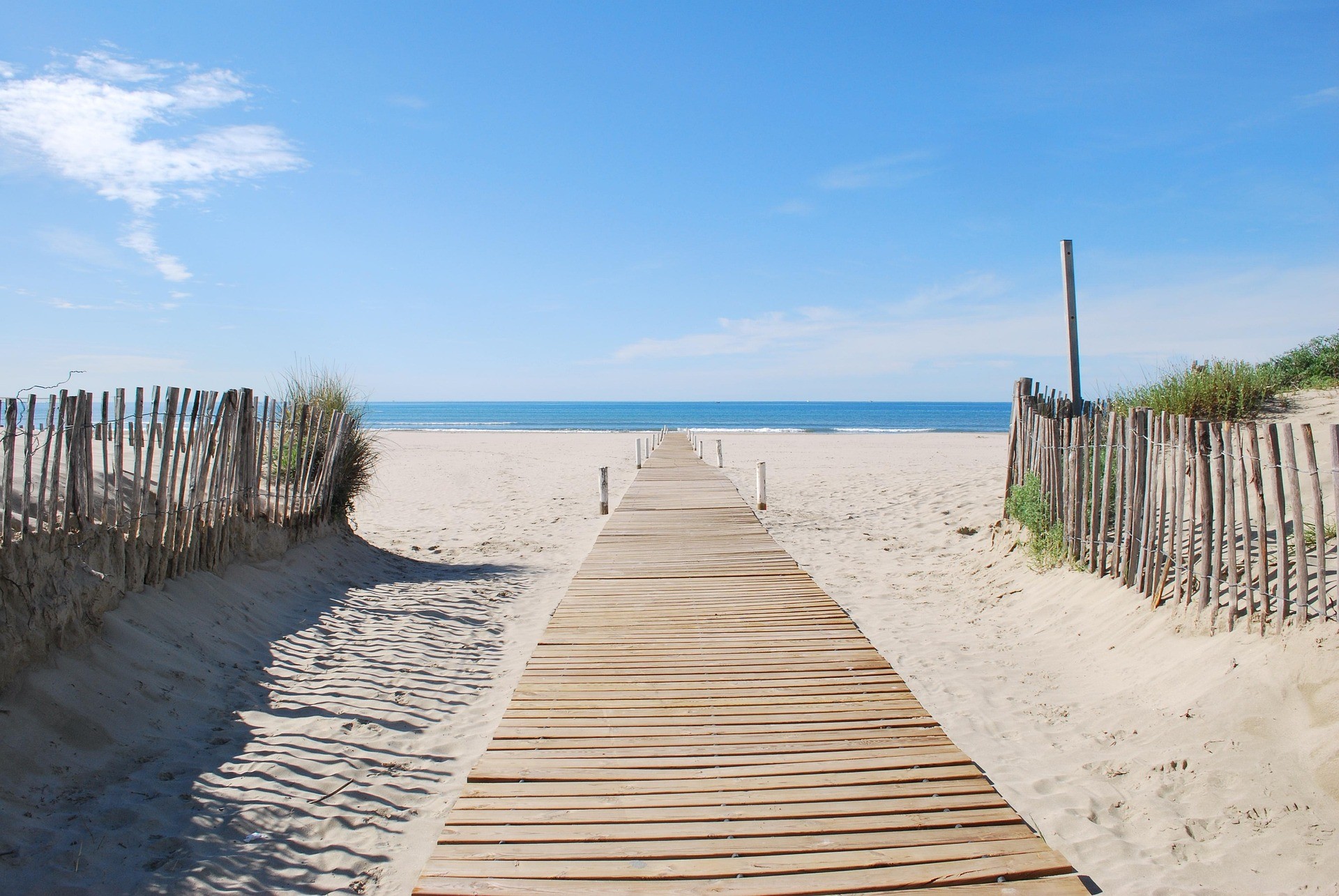 Chemin pour la plage 
