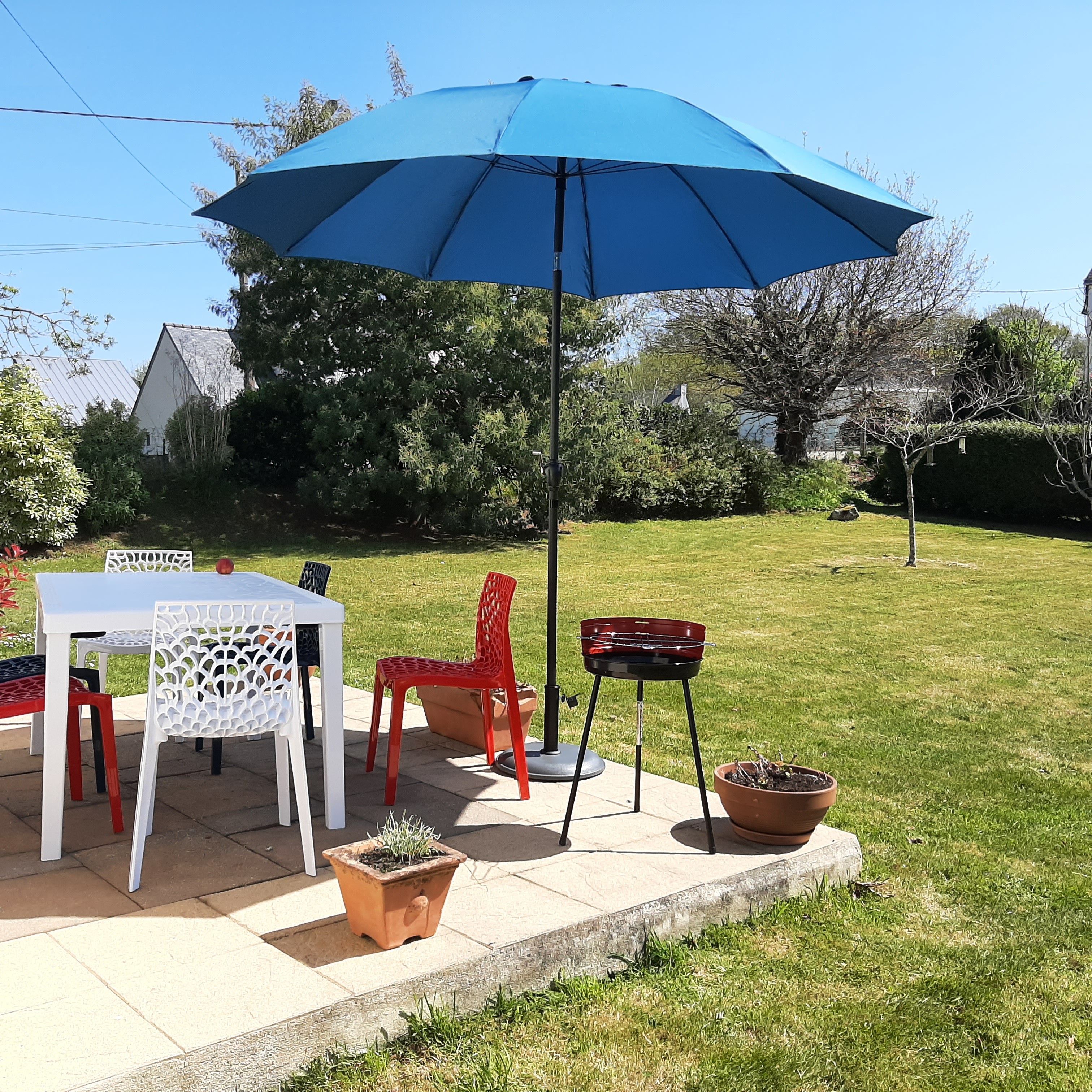 le plaisir d'une terrasse exposé plein Sud