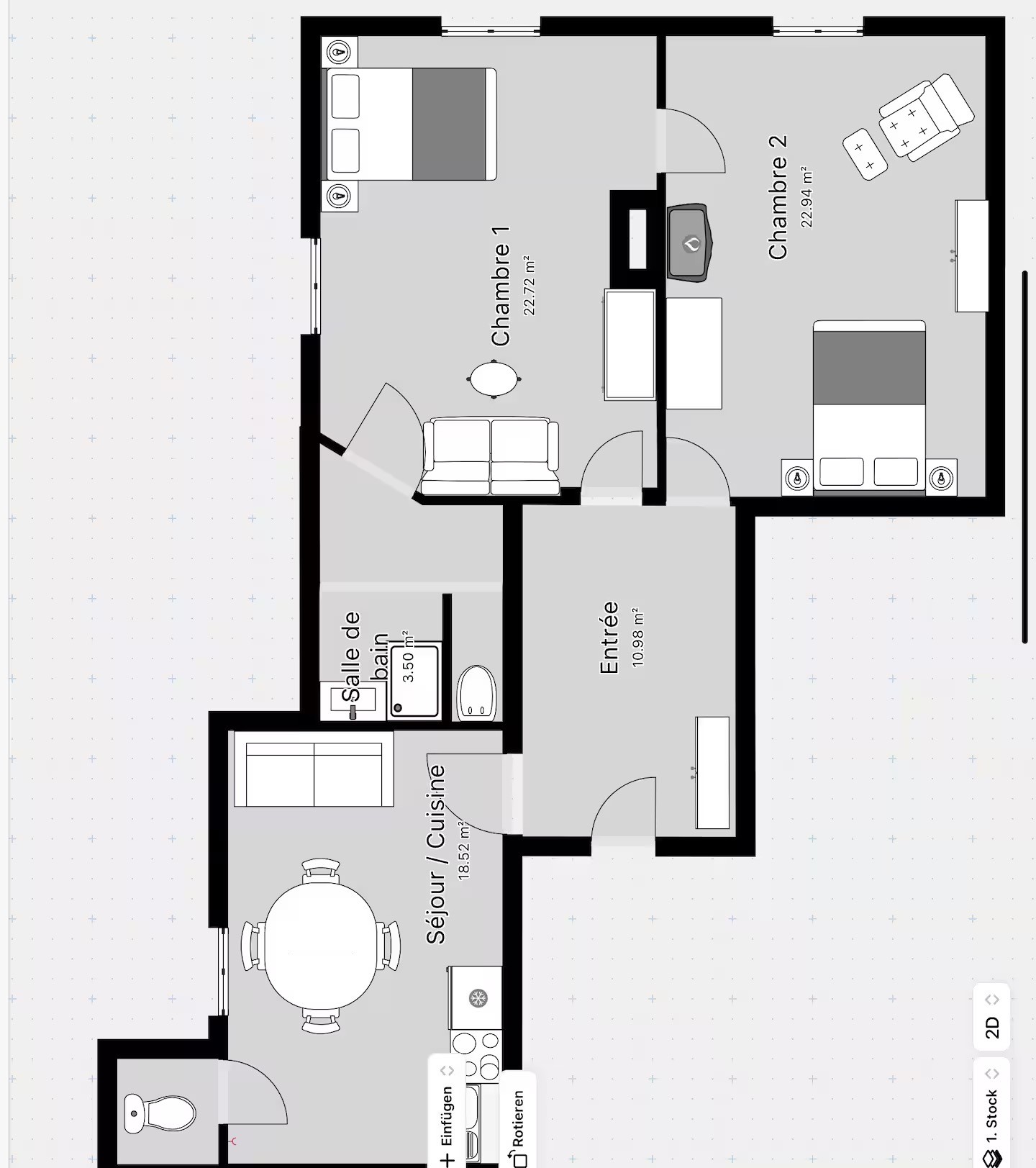 Plan de l'appartement Villiers