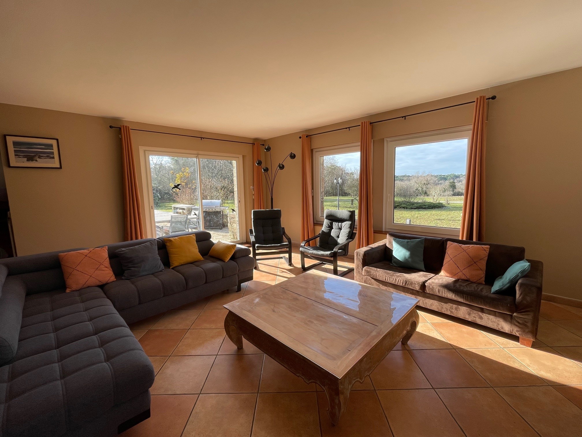 Grand salon vue sur le parc