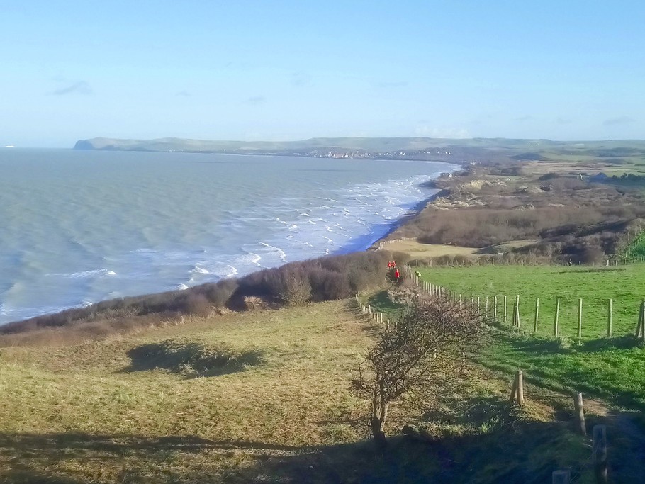 La baie de Wissant et le chemin des douaniers.