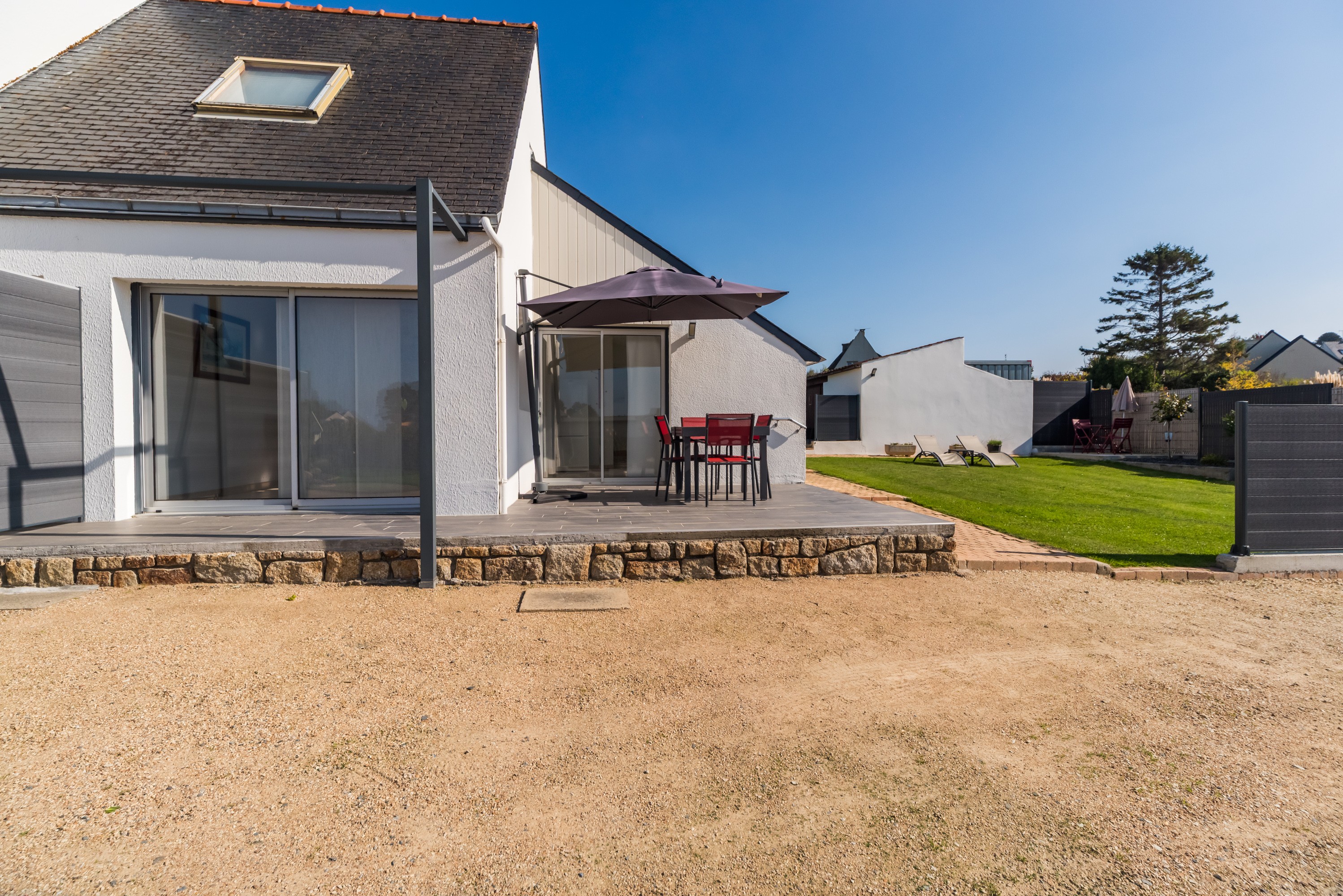 Terrasse et jardin privé