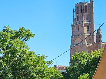 Gîte la Passerelle - Albi dans le Tarn en Occitanie - vue sur la Cathédrale Sainte Cécile