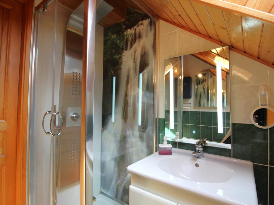 Salle d'eau avec wc à l'étage - Chalet de la Roche du Page
