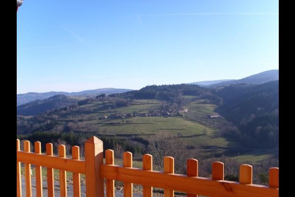 Chalet à Chalmazel - Vue terrasse