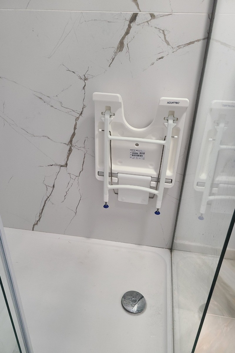 siège douche fermé