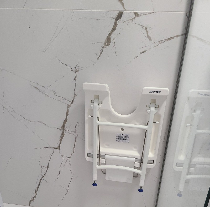 siège douche fermé