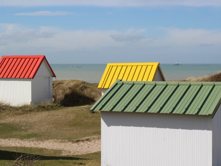 Les cabanes de Gouville sur mer