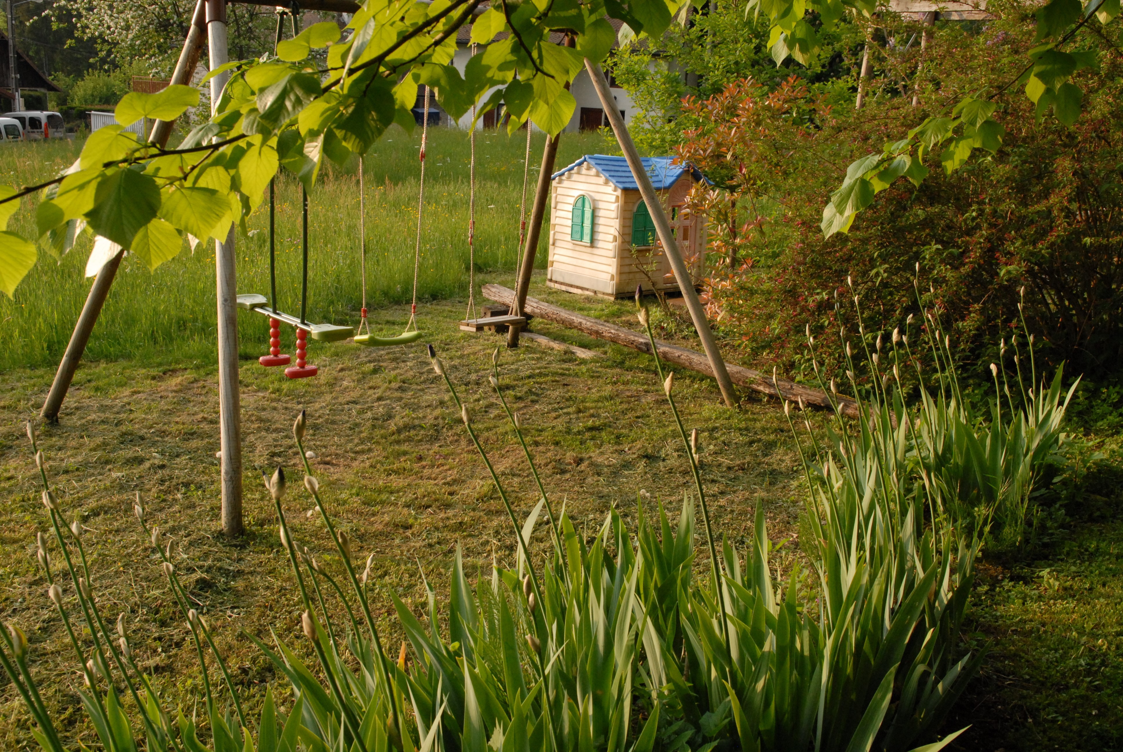 Cabane, balançoire