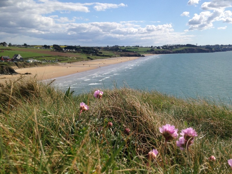 Plage de Kervel vue du GR 34
