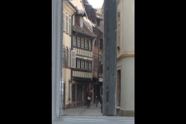 Vue sur rue Gîte Cathédrale Strasbourg