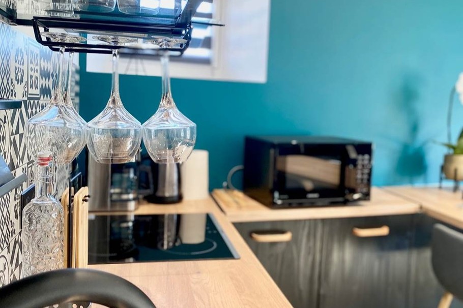 Cuisine  Gîte Appart'Edith La Neuville aux Larris