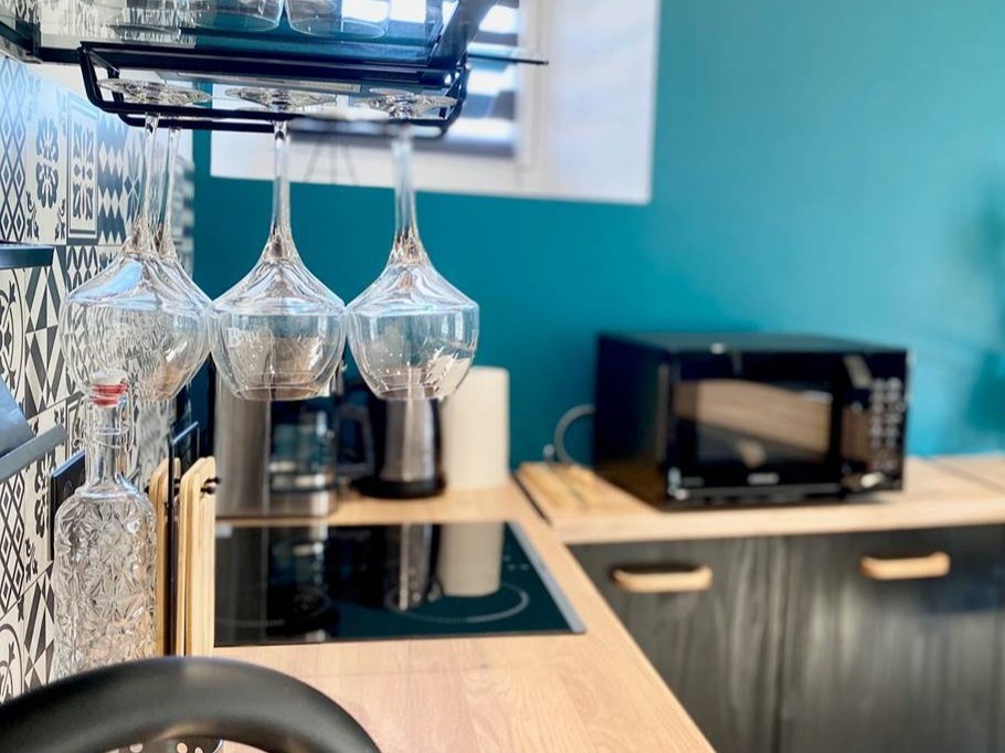 Cuisine Gîte Appart'Edith La Neuville aux Larris