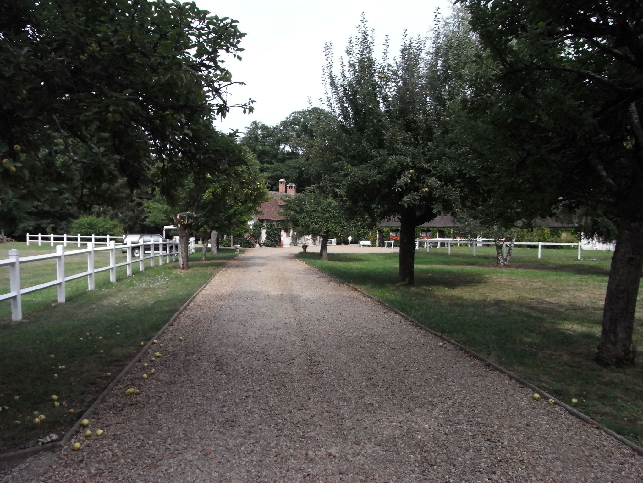 L'entrée sur la propriété à Amboise
