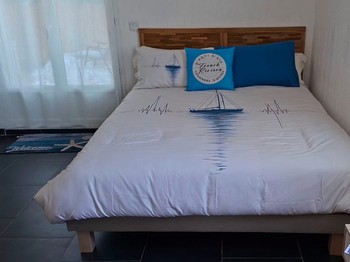 literie chambre Azur N°2