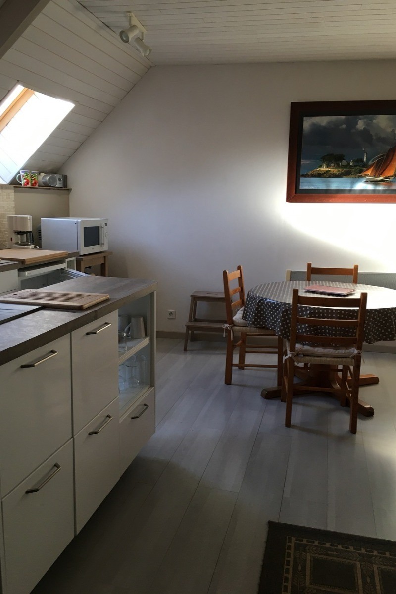 Studio "La passagère émeraude" pour 2 à 4 pers. près des plages, Beaussais sur Mer, Ploubalay (Côtes d'Armor, Bretagne) - vue salle à manger