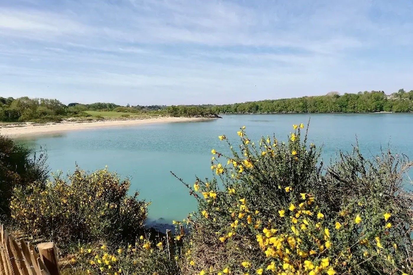 Vauvert beach (high tide) , Saint Jacut de la mer, 50 mn walk from the gite by the gr34