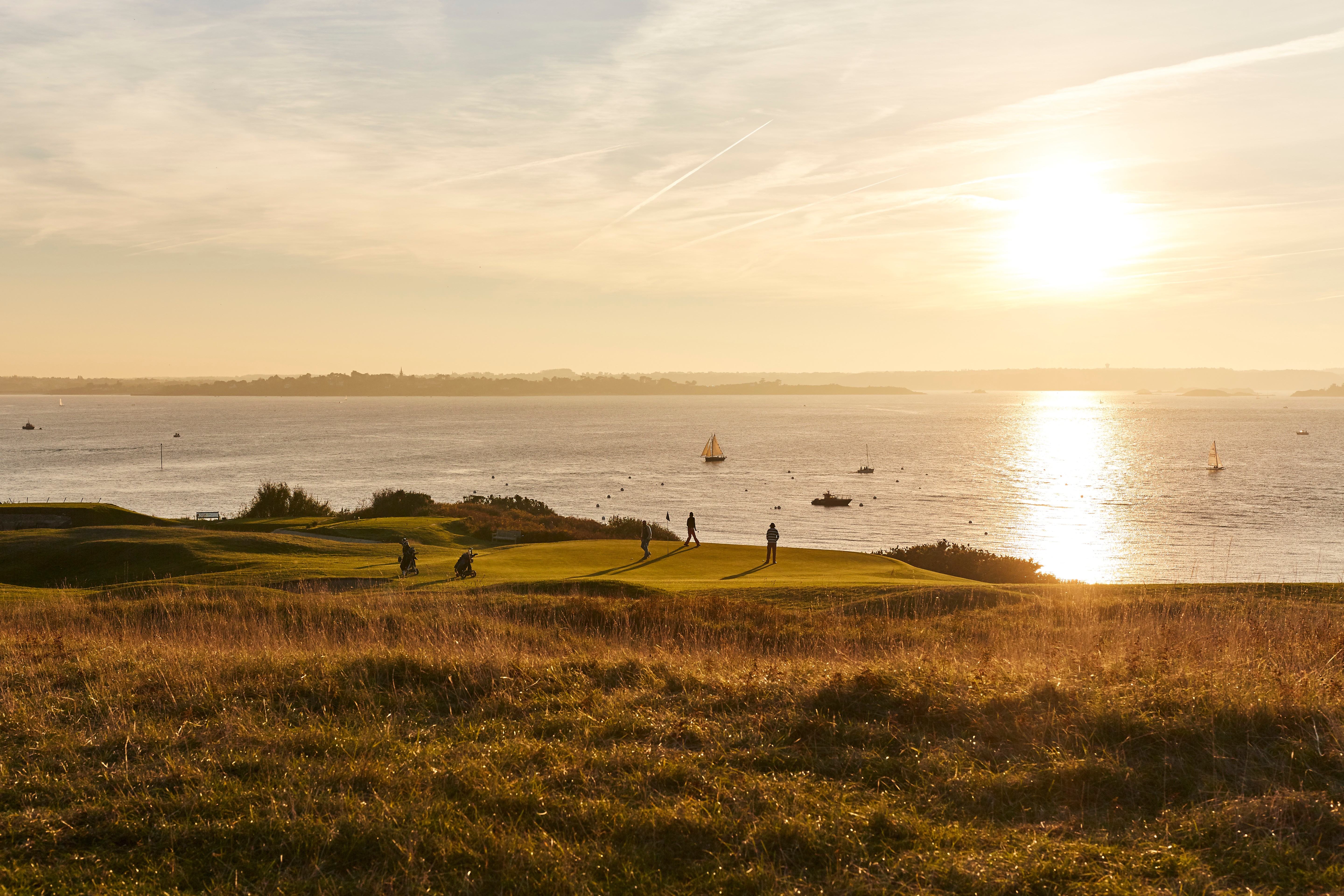Le Golf de Saint-Briac-sur-Mer au coucher du soleil