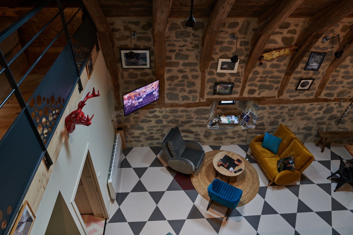 Salon vu de la passerelle